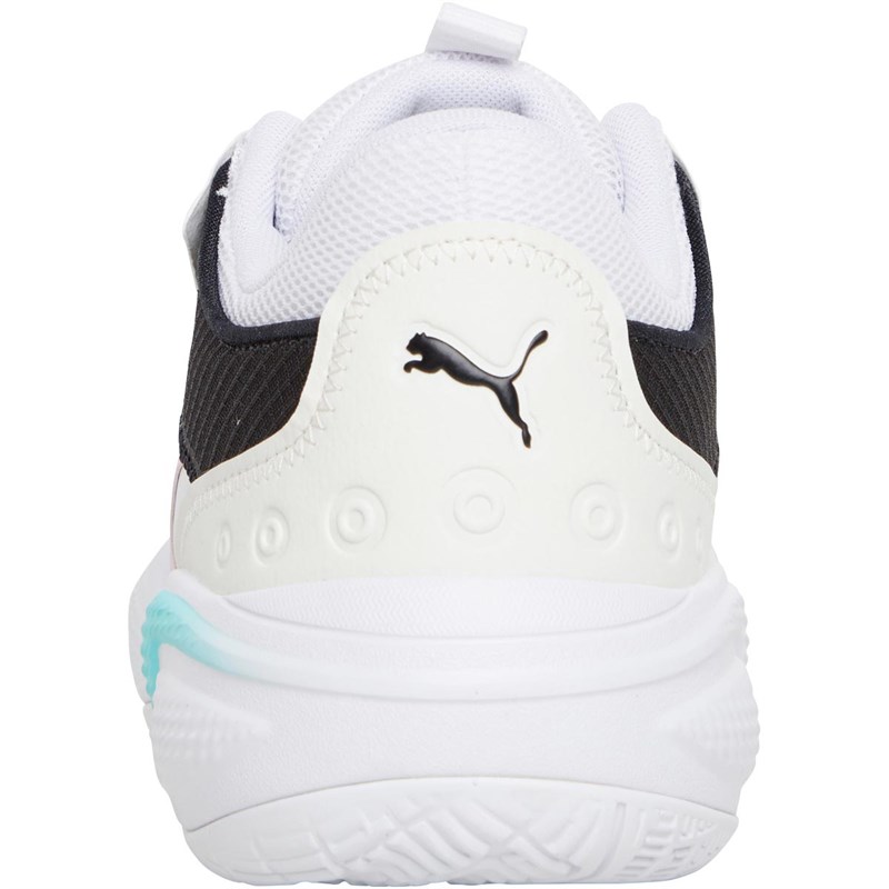Puma Mens Court Rider Summer Days Basketball Shoes White/Pink