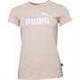 Puma Womens Essentials Logo T-Shirt Lotus
