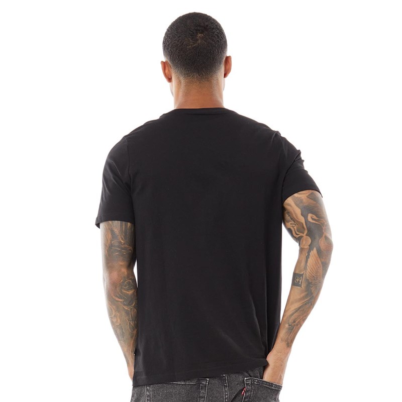 Puma Herren Graphic T-Shirts Schwarz