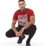 Puma Mens Graphic T-Shirt Red Dahlia