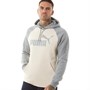 Puma Mens Raglan Hoodie Tapioca/Medium Grey Heather