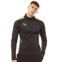 Puma Mens Teamliga 1/4 Zip Top Black/Yellow