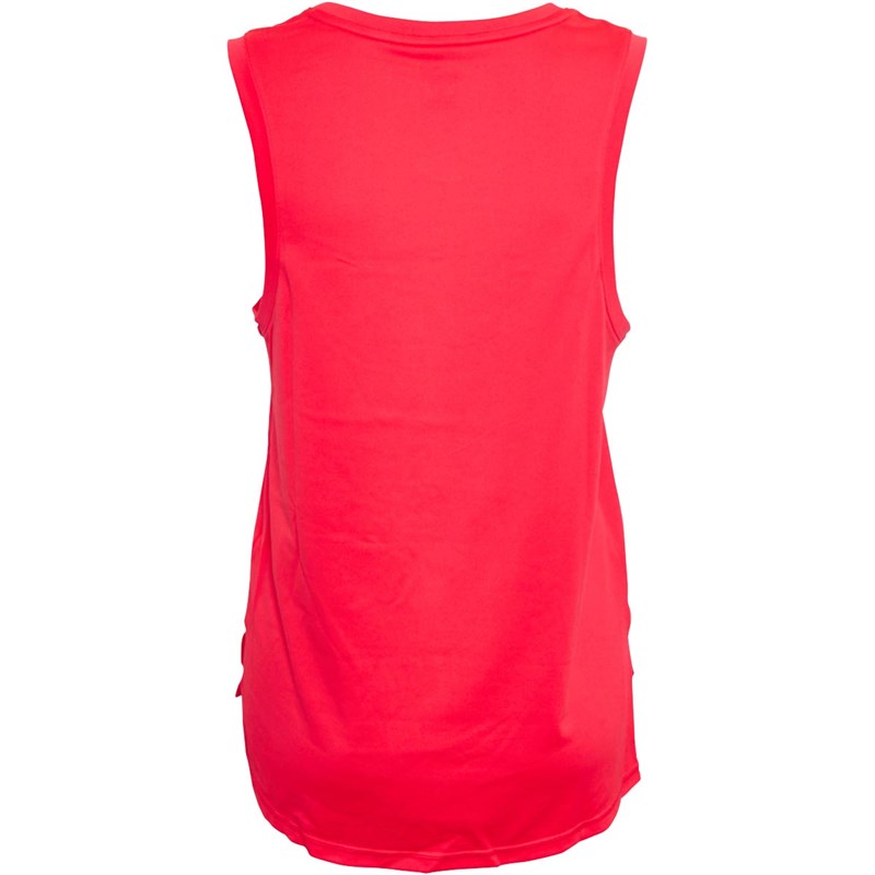 Puma Damen Train Favorite Cat Logo Muscle Tops Rot