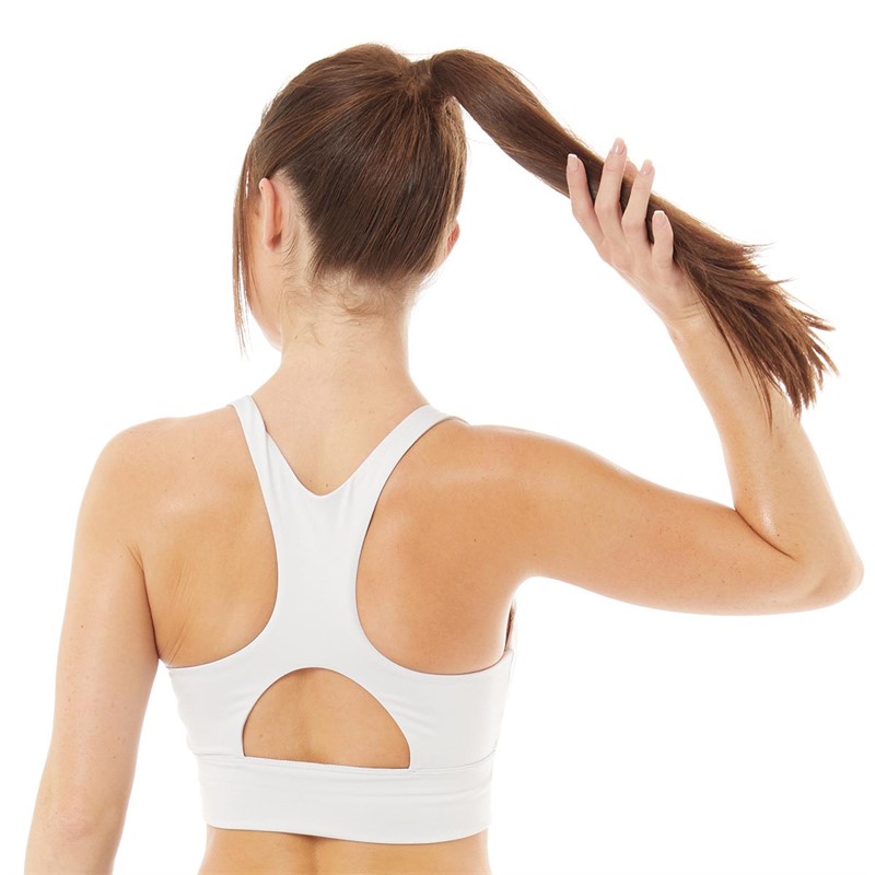 Puma Damskie All-In dryCELL Mid Impact Sports Staniki Sportowe Biały