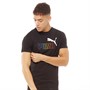 Puma Mens Essentials Rainbow T-Shirt Puma Black