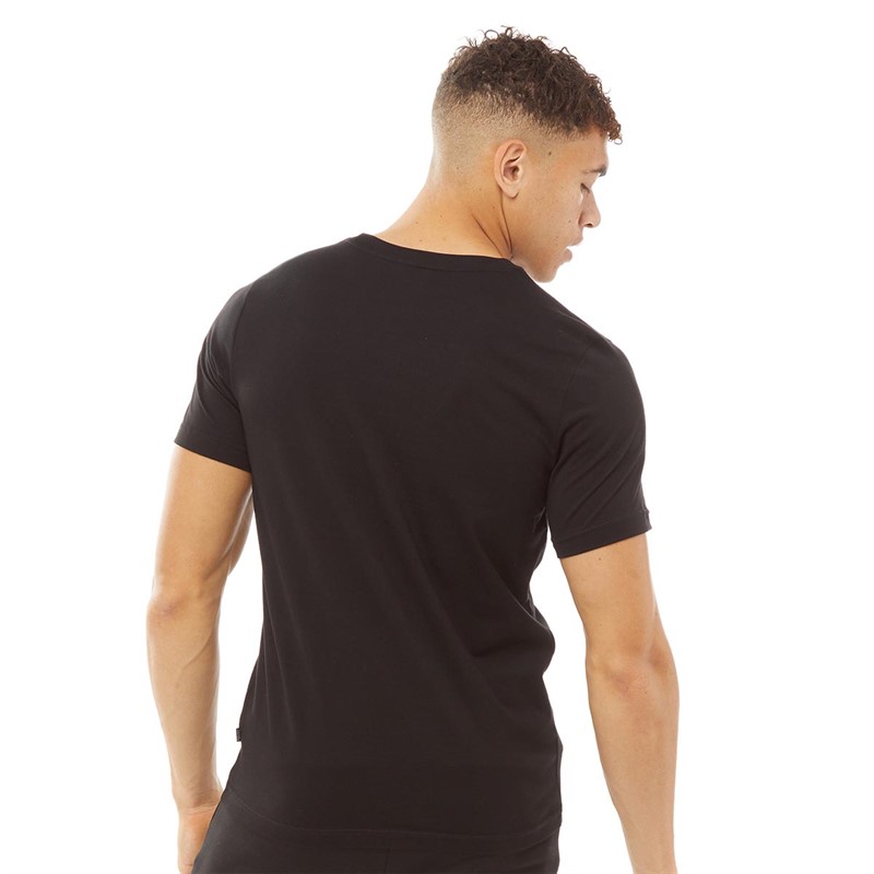 Puma Mens Essentials Rainbow T-Shirt Puma Black