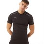 Puma Mens Teamcup Casuals Polo Puma Black/Asphalt