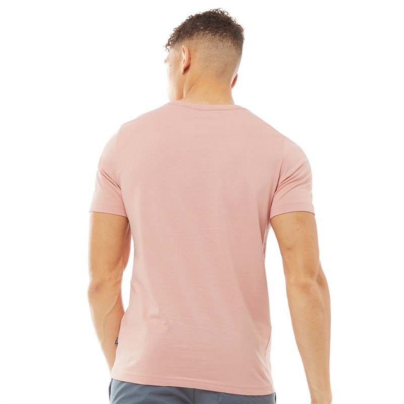 Puma Herren Essentials Small Logo T-Shirts Rosa