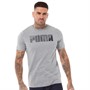 Puma Mens Sportstyle Logo Tee Medium Grey Heather