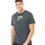 Puma Mens Downtown Logo T-shirt Dark Slate