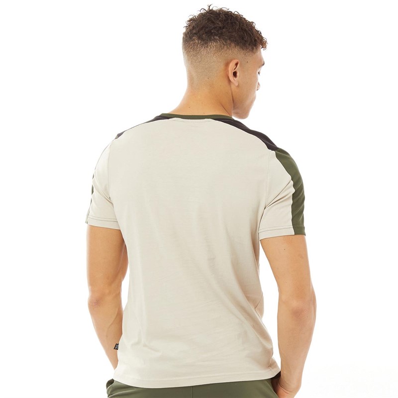 Puma Mens Essentials Block T-shirt Putty