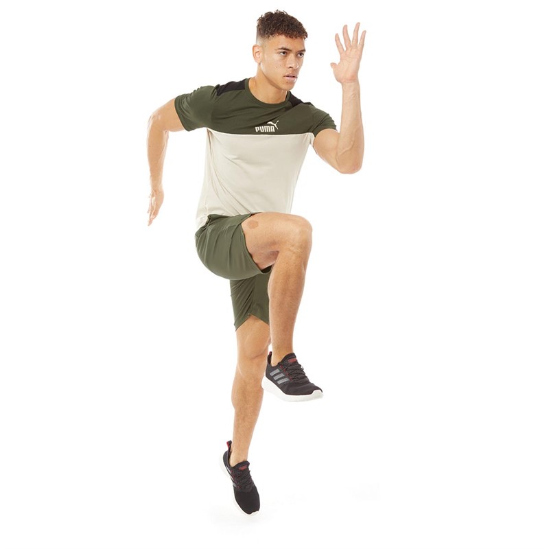 Puma Mens Essentials Block T-shirt Putty