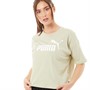 Puma Womens Essentials Cropped Logo T-shirt Springmoss