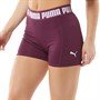 Puma Womens Train Puma Strong 3 Inch Tight Shorts Grape Wine