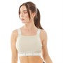 Puma Dame Strong Drycell Crop Sport træningstrøjer Ecru