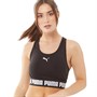 Puma Brassière de sport Strong Mid Impact Femme Noir