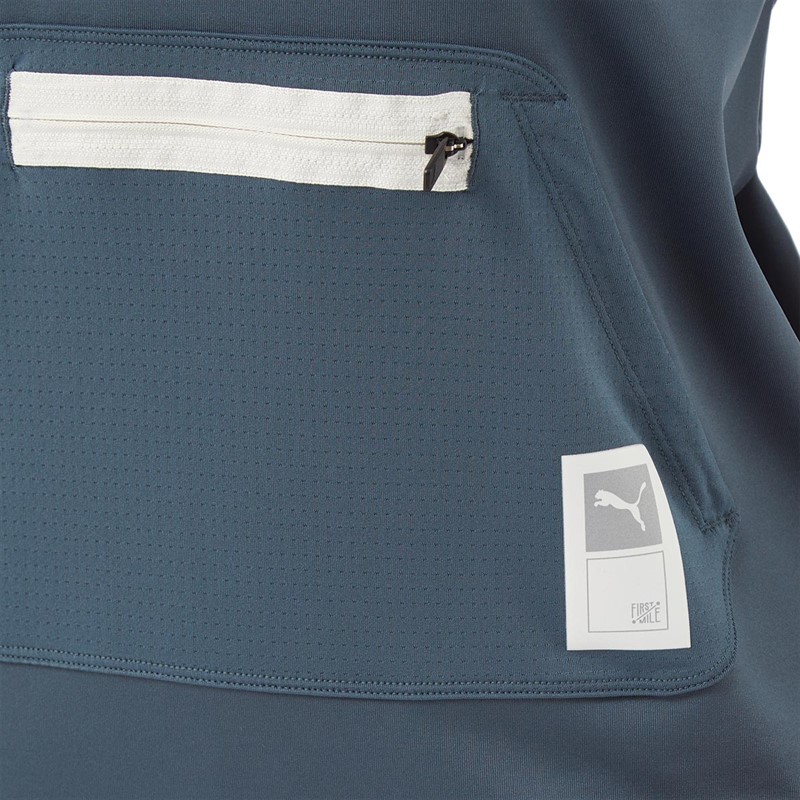 Puma Womens First Mile Drycell Long Sleeve Running Midlayer Dark Slate