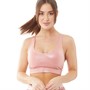 Puma Womens Drycell Mid Impact Stardust Sports Bra Rosette Print