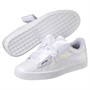 Puma Damen Basket Heart Patent Sneaker Weiß
