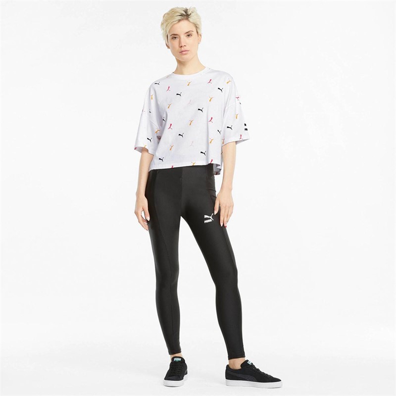 Puma Dame Classics Graphic Boyfriend Overdele Hvid