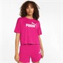 Puma Dame Essentials Cropped Logo Overdele Lyserød