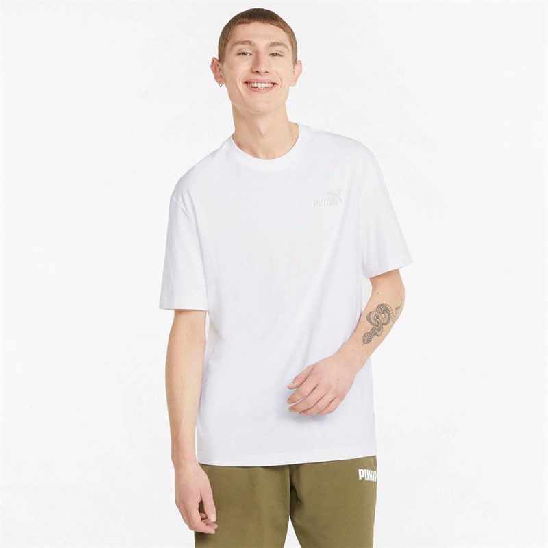 Puma Heren Essentials+ T-shirts Wit