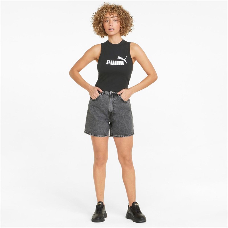 Puma Dame Essentials High Neck Overdele Sort