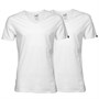 Puma Mens Two Pack V-Neck T-Shirt White