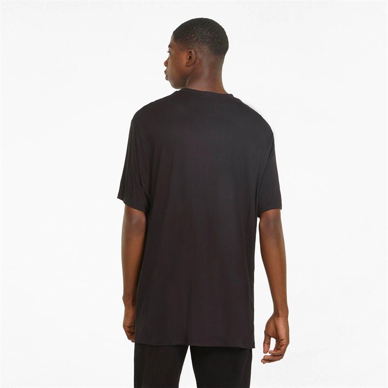 Puma Heren Classics Relaxed Splitside T-shirts Zwart