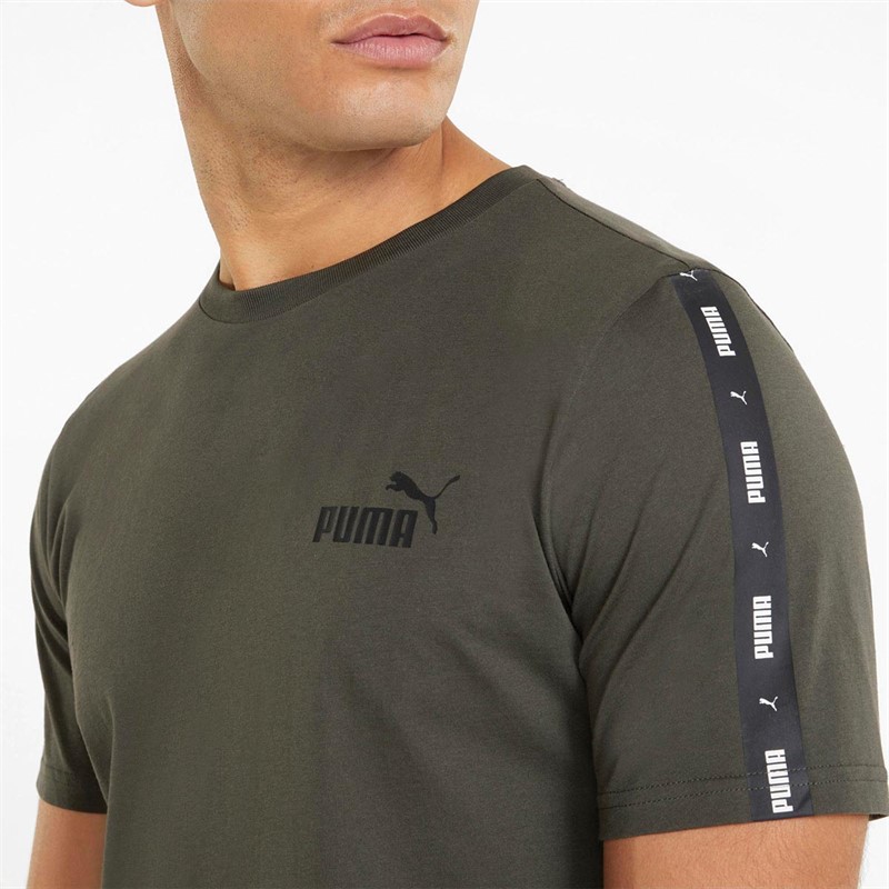 Puma T-Shirts Essentials+ Homme Vert
