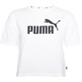 Puma Hauts Courts Essentials Cropped Logo Femme Blanc
