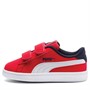 Puma Baskets Childrens Smash V2 Buck Enfants Rouge