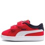 Puma Baskets Infant Smash V2 Buck Enfants Rouge
