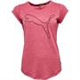 Puma Dames Favorite Heather Cat Sports Performance Tops Roze