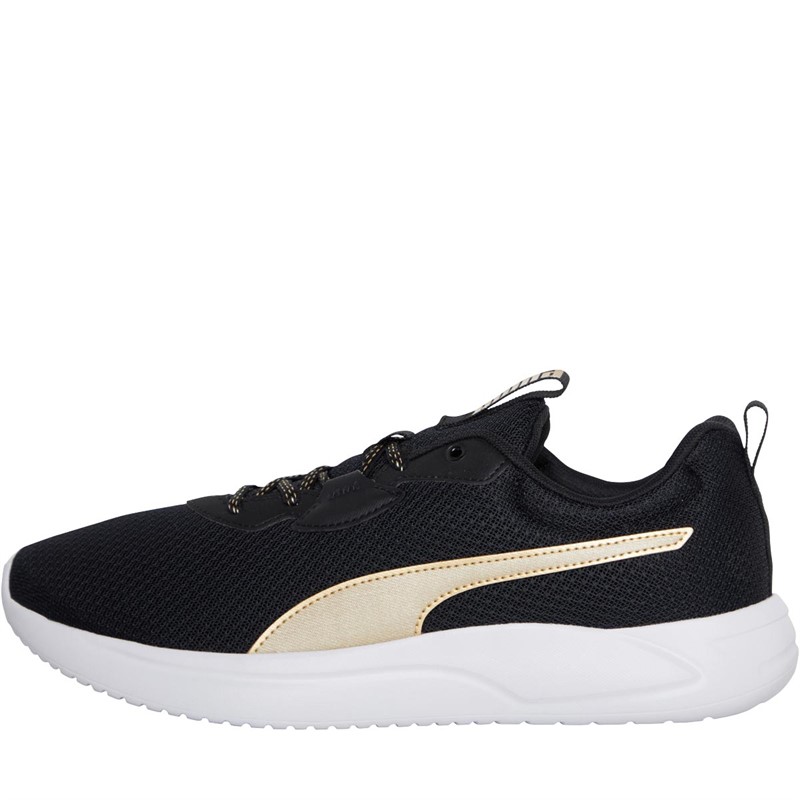 Buy Puma Mens Resolve Smooth Neutral Running Shoes Puma Black/Gold