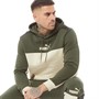 Puma Mens Essentials+ Colourblock Hoodie Putty