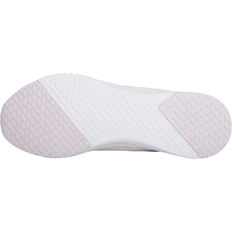 Puma Mens Flyer Flex Neutral Running Shoes Lilac/White