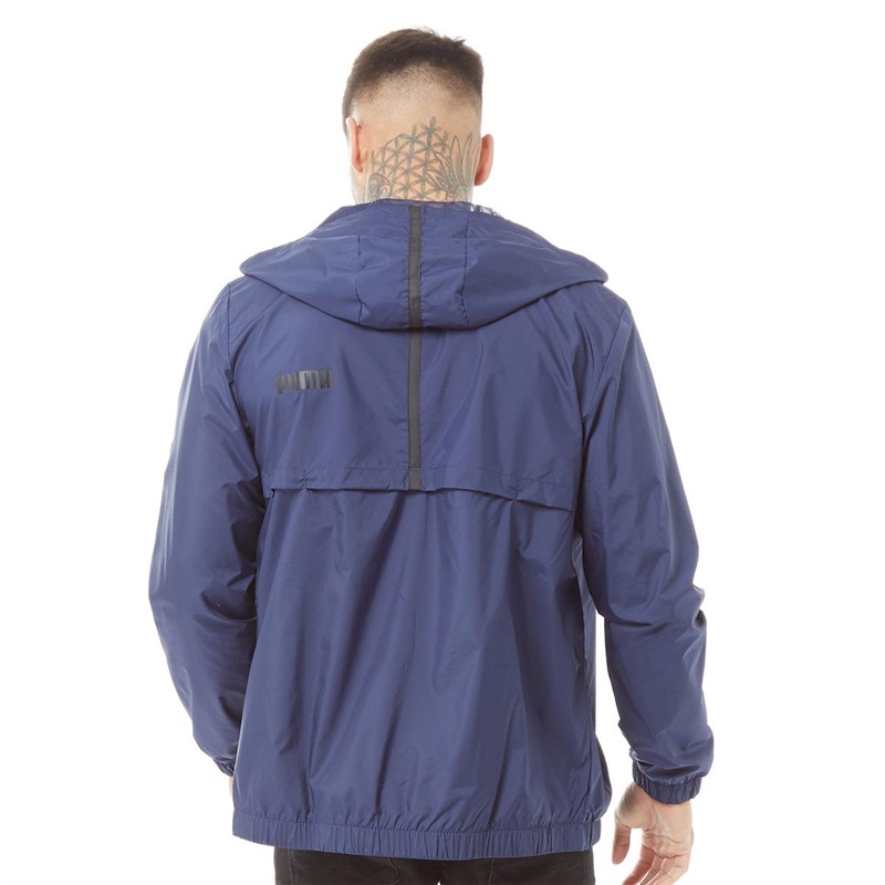 Puma Herren Essentials Solid Windbreaker Jacken Blau