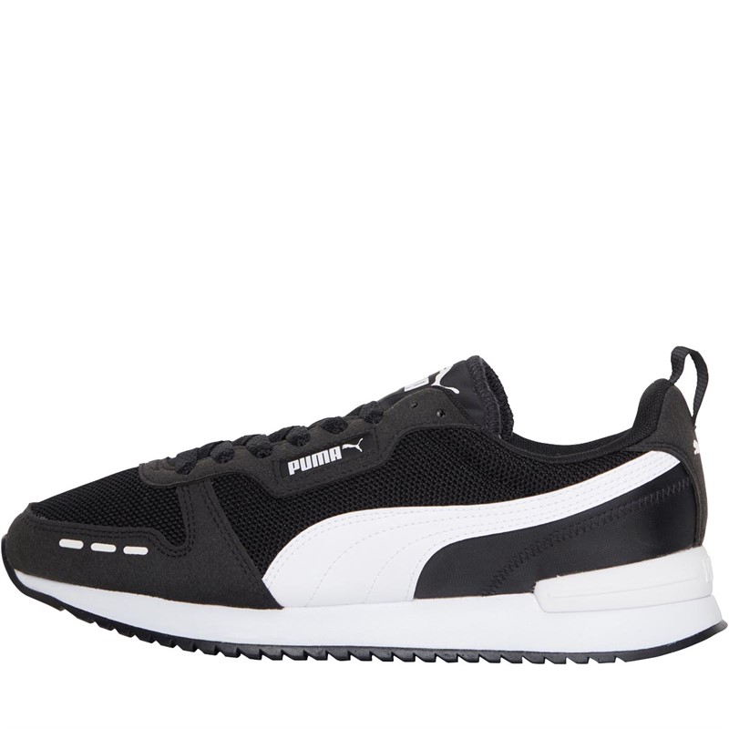 Buy Puma Mens R78 Trainers Puma Black/Puma White