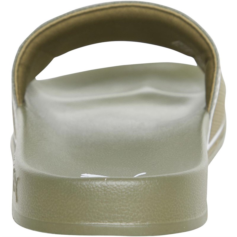 Puma Mens Leadcat 2.0 Slides Burnt Olive/Puma White
