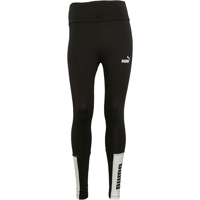 Puma Womens Puma Power Colorblock Leggings Puma Black