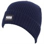 Puma Mens Ribbed Classic Cuff Beanie Hat Peacoat