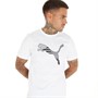 Puma Mens Sportstyle Cat Logo T-Shirt Puma White