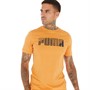 Puma Mens Sportstyle Logo T-Shirt Desert Clay