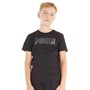 Puma Boys Sportstyle Wording T-Shirt Puma Black