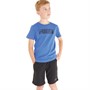 Puma Boys Sportstyle Wording T-Shirt Royal Sapphire