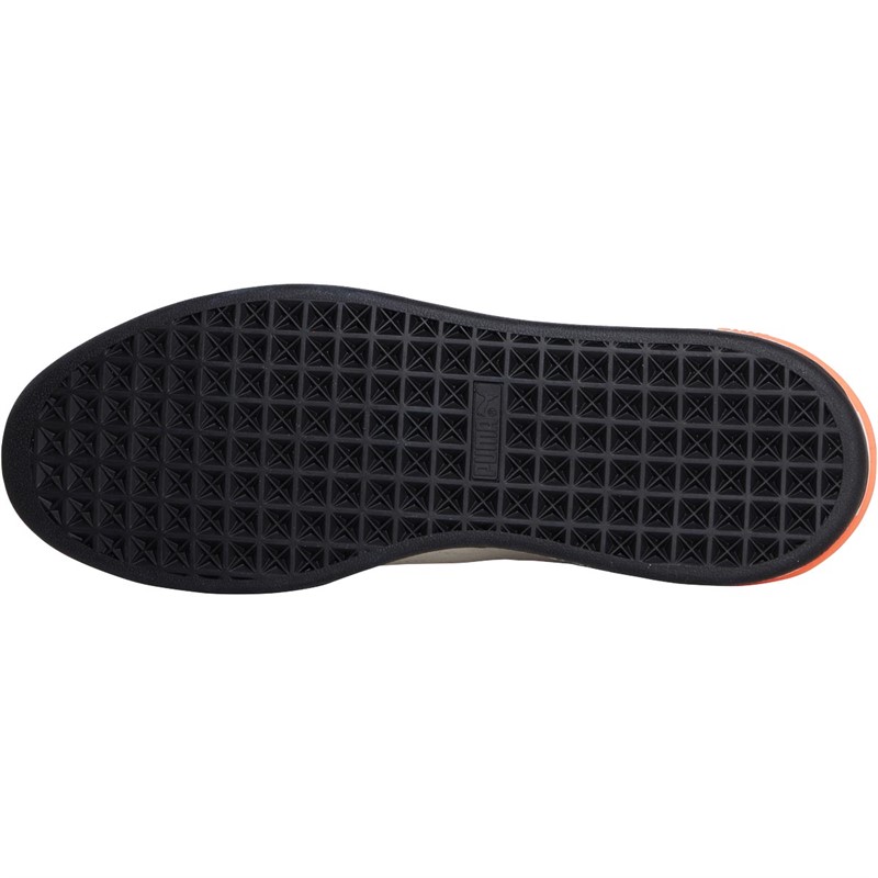 Puma Mens Suede Bloc Leather Trainers Puma Black/Ice Flow