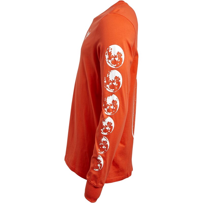 Puma Mens Melo Not From Here Long Sleeve T-Shirt Red Blast