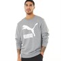 Puma Mens Classics Logo Crew Sweatshirt Medium Grey Heather
