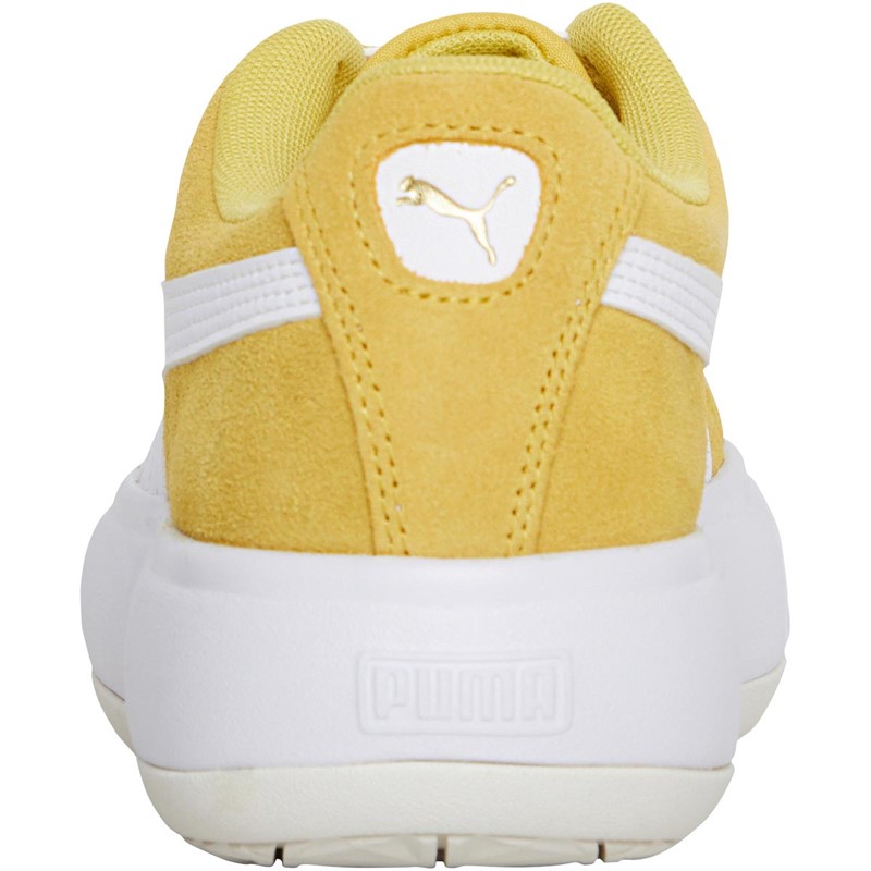 Puma Womens Suede Mayu Trainers Bamboo/Puma White